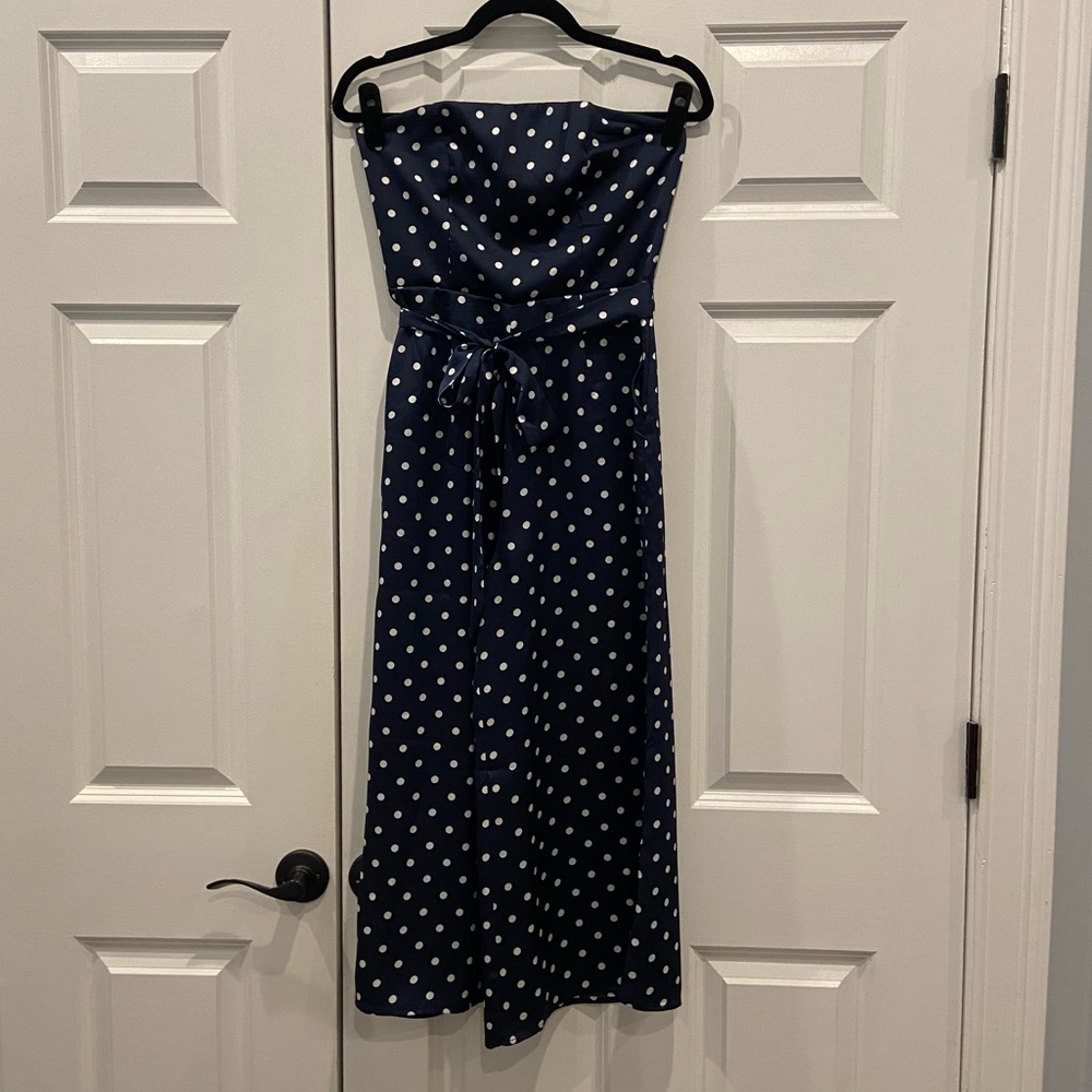Showpo instant love polka dot jumpsuit. Size AUS 8.